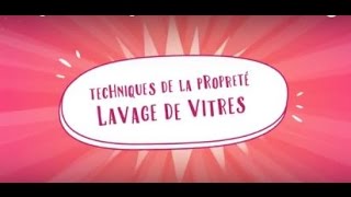 Techniques de la Propreté  Lavage de vitres [upl. by Anenahs154]