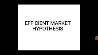 Efficient market hypothesis [upl. by Burnett]