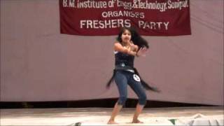 Tanya Ms Fresher  Dance Performance [upl. by Wendye]