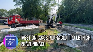 Kralupy TV Investiční akce pokračují i po letních prázdninách 13 9 2024 [upl. by Nahrut140]