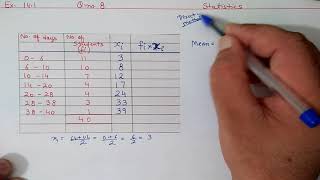 Ex141 Q8 Chapter14 Statistics  Ncert Maths Class 10  Cbse [upl. by Harras]