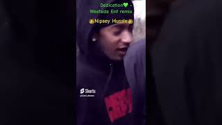 NIPSEY HUSSLE • DEDICATION remix by WestsideEntertainment ​⁠westcoast nipseyhussle tmc rap [upl. by Kemme]