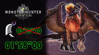 MHW  Teostra vs Anguish 0158quot00 Solo TA wiki rules [upl. by Liza]