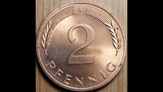 2 Pfennig 1977 Bundesrepublik Deutschland F [upl. by Eiggam]