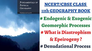 P1C6Endogenic amp Exogenic Geomorphic process Diastrophism Volcanism Denudational exogenic factor [upl. by Bill]