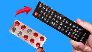 Fix the remote control with a Empty Pill Packs How to repair any TV remote [upl. by Annig]