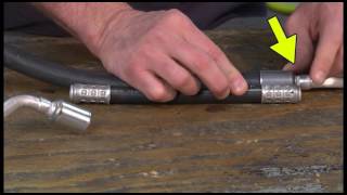 How to Repair an Air Conditioning Hose Assembly Step 4 Establish Hose Length [upl. by Enaz605]