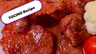 Tocino Recipe How to make and how to cook Pork Tocino [upl. by Bortman]