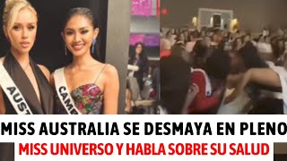 MISS AUSTRALIA SE DESMAYA EN CHARLA DEL MISS UNIVERSO EN MÉXICO [upl. by Abroms]