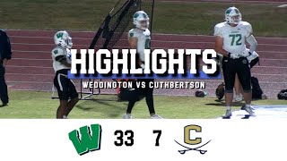 WEDDINGTON VS CUTHBERTSON FOOTBALL HIGHLIGHTS 102524 [upl. by Vedis]