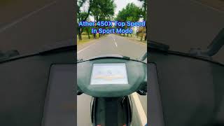 Ather 450X Gen3 Top Speed In Sport Mode motovlog ather450x atherenergy ev scooter [upl. by Ollopa464]