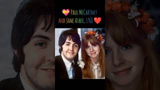 💝 Paul McCartney and Jane Asher 1968 ❤️ paulmccartney janeasher legend guitar bass shorts [upl. by Acirehs]