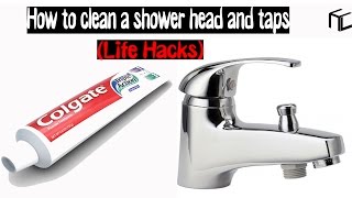 How to clean a shower head and taps Life Hacks [upl. by Innavoij277]