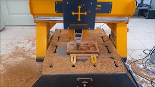 CNC Router Ahşap Servis Tabağı İşleme [upl. by Itoc]