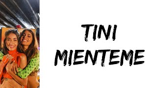 TINI  Mienteme feat Maria Becerra letra [upl. by Akeylah]