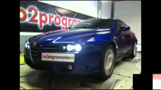 Reprogrammation stage 2 DPF off Alfa Roméo Brera 24 JTD 200 185233ch o2programmation [upl. by Zedekiah169]