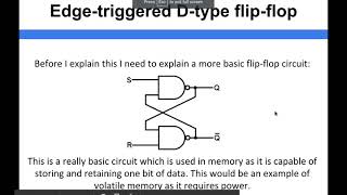 Computer Architecture  Edge triggered D type flip flop [upl. by Hajed]