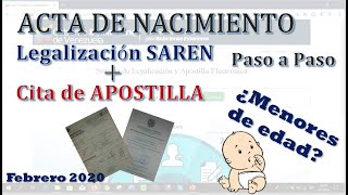 Legalización y Apostilla del Acta Nacimiento para Venezolanos [upl. by Ynnam539]