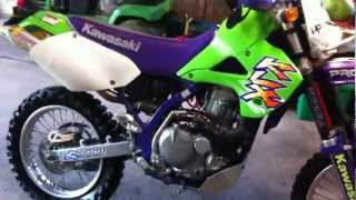 Custom KLX 650 R  Pro Circuit Exhaust  Street Legal Conversion and Heavily Modded [upl. by Ten509]