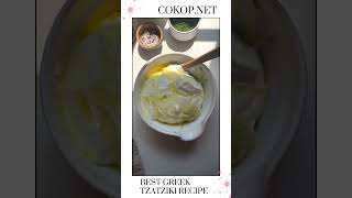 The Best Greek Tzatziki Sauce Recipe Ever [upl. by Ydnak950]