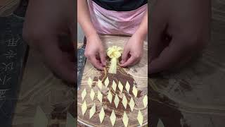 Vegetable carving easy ideas Potatoes amp Vegetables Cutting Activity [upl. by Jobie]