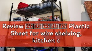 Review 🅹🅸🅽🆈🆄 Plastic Sheet for wire shelving kitchen cabinet liner drawer mat [upl. by Qidas]