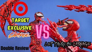 Marvel Legends Carnage faceoff New Target Exclusive vs Let There Be Carnage Movie Figure [upl. by Hildegaard920]