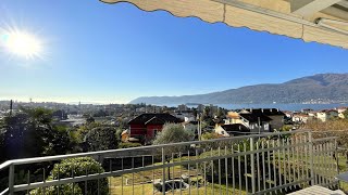 Verbania Suna Elegante appartamento di tre locali con vista lago e giardino privato AA4201P54 [upl. by Schuh669]