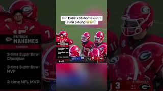 Bringing up Mahomes during a COLLEGE game is wild🤣 youtubeshorts nfl football collegefootball [upl. by Nylsoj]