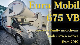 Spacious overcab family motorhome  Eura Mobil 675VB from 2010 [upl. by Erdnassak]