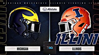 Fighting Illini vs Michigan Wolverines EA Sports College Football 25 4K [upl. by Giorgi]