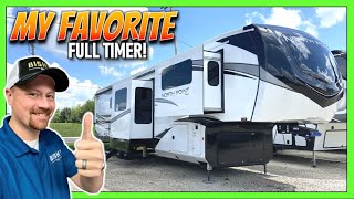 My FAVORITE Front Living Fifth Wheel 2023 North Point 382FLRB [upl. by Gillette]