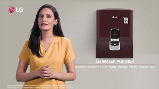 LG Water Purifier  Airtight Stainless Steel Tank  Digital Sterilization Care  Mineral Booster [upl. by Hodge]