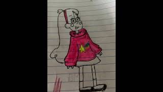 How I drew Mabel art drawing ifyoulaughyougotohell drawagirl fypシ゚viral [upl. by Errot]