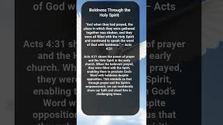 Boldness Through the Holy Spirit — Acts 431 [upl. by Fiertz]