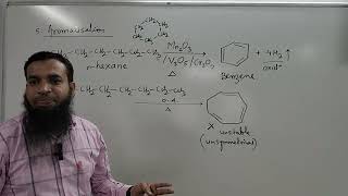 Aromatisation of Alkanes  Chemical properties of Alkanes Hydrocarbons 11th chemistry  Arshad khan [upl. by Illah]