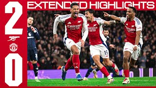 EXTENDED HIGHLIGHTS  Arsenal vs Manchester United 20  Timber Saliba earn us all three points 🙌 [upl. by Jankell553]