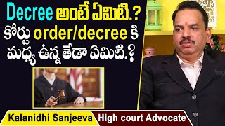 Difference between Judgment Decree and Order  CPC  Advocate Kalanidhi Sanjeeva  Socialpost Legal [upl. by Calisa246]