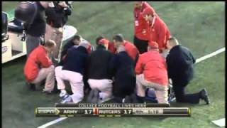 rutgers player paralyzed video ric legrand video [upl. by Eissak]