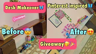 Desk Makeover🦋 Giveaway🥳 Shopping Haul  Affordable [upl. by Eidua]