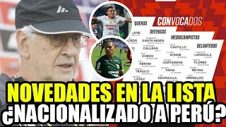 JORGE FOSSATI SORPRESAS EN SU PROXIMA LISTA CONVOCADOS ANTE URUGUAY Y BRASIL ELIMINATORIAS [upl. by Jones443]