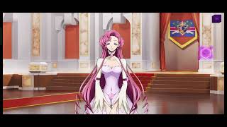 Code Geass Lelouch Of Rebellion Lost Stories Euphemia Li Britannia First Summon and Dialogue EN [upl. by Ahaelam]