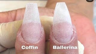 Nagelformen richtig feilen  Ballerina nail [upl. by Annoek]