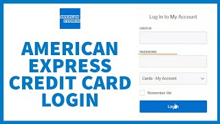 Express Credit Card Login Tutorial  How To Sign In To American Express Credit Card Account [upl. by Castara]