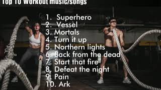 Top 10 songs for Workout Best gym songsmusic English  Workoutgym Motivation February 2019 [upl. by Nwahsar]