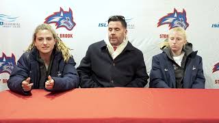 Stony Brook Womens Lacrosse Postgame Press Conference  Feb 20 2024 [upl. by Edla291]