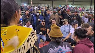 Apache Gold Casino Powwow 2022 Blazing Bear Singers amp Walking Buffalo Singers 1 Shared Song [upl. by Aikar188]