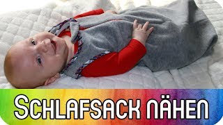 Schlafsack für Babys und Kleinkinder nähen  Schrägband Reißverschluss amp Kellerfalte für Anfänger [upl. by Gordy]