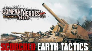 Scorched Earth Tactics  Company Of Heroes Blitzkrieg Mod [upl. by Rolecnahc542]