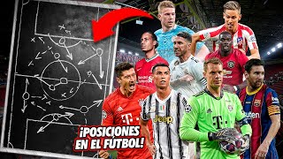 ¡Estas son todas LAS POSICIONES QUE EXISTEN en un campo de fútbol ¿CUÁNTAS CONOCES [upl. by Yereffej]